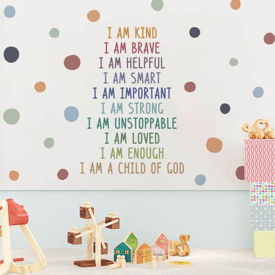 Kids Education Motivation - Stiker dinding kelas positif anak, stiker