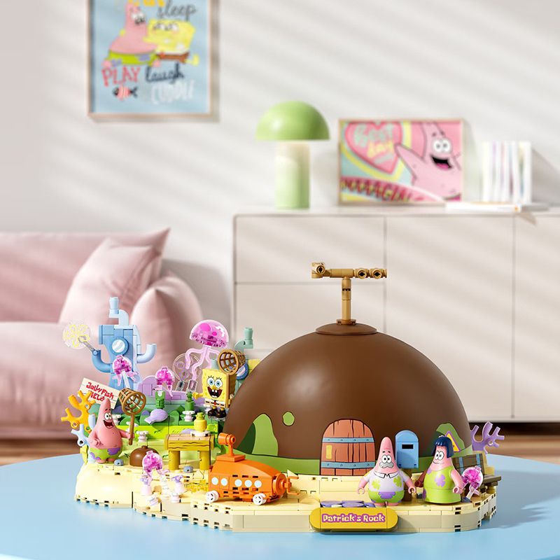 Kids First Education - Set Blok Bangunan Spongebob Patrick Star