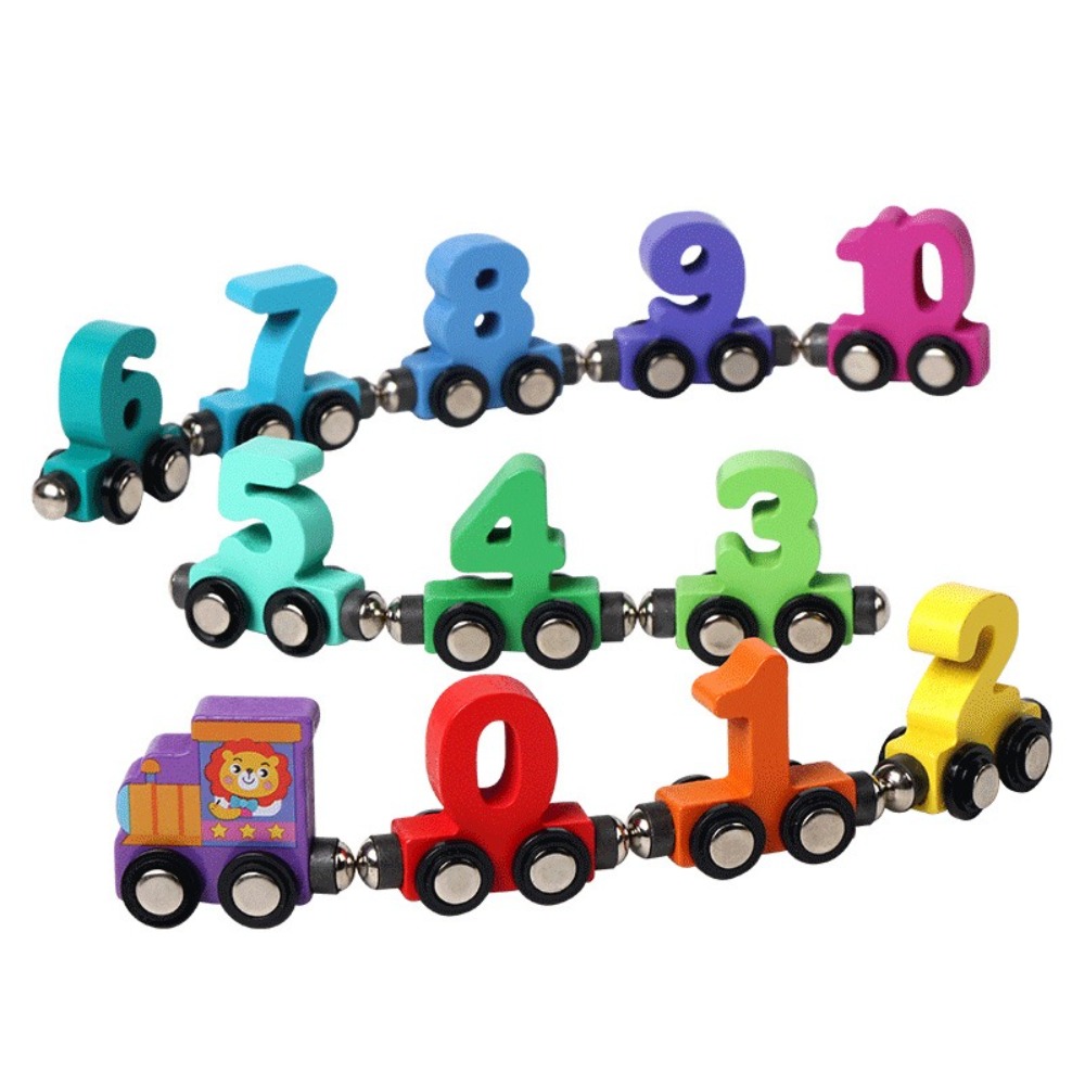 Kids Education Number - 1 set mainan kereta api digital