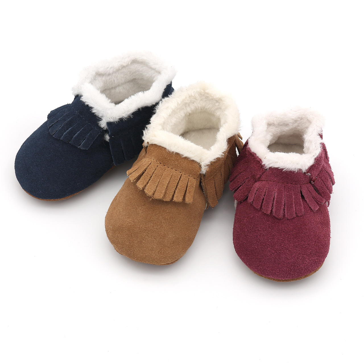 Kids First Education - Sepatu Crib kulit bayi kasual, sneaker