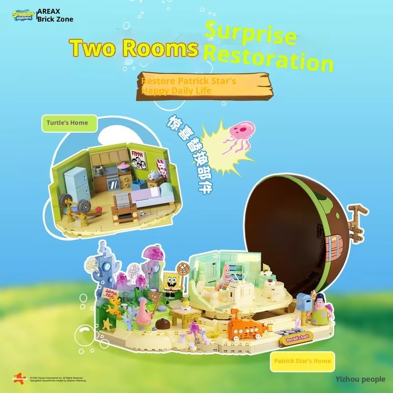 Set Blok Bangunan Spongebob Pa - Kids First Education ulasan dan harga