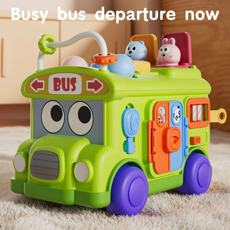 Mainan Bus Sibuk Edukasi Monte - Kids Education Activities ulasan dan harga