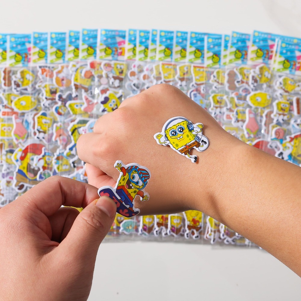 12 Paket Stiker 3D SpongeBob - - Kids First Education ulasan dan harga