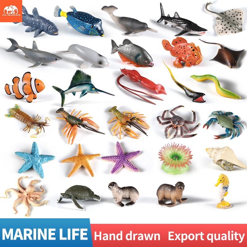 Set Figur Aksi Hewan Laut - Lu - Kids First Education ulasan dan harga