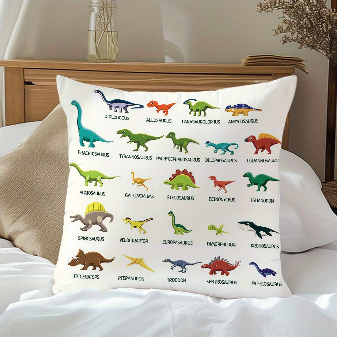 1 Buah Sarung Bantal Spesies D - Kids Education Name ulasan dan harga