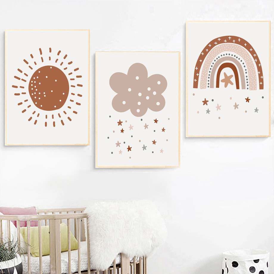 Poster Kanvas Bergaya Boho unt - Kids Education Name ulasan dan harga